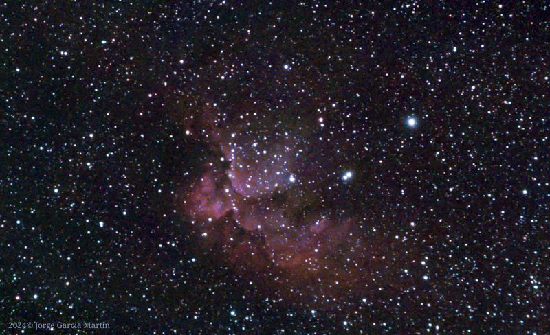 NGC-7380, the wizard nebula