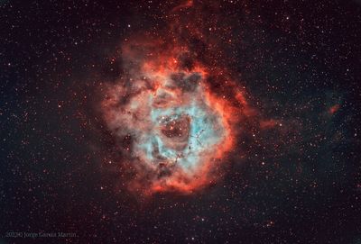 Rosette Nebula in RGB