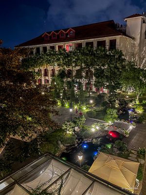 Vue de la cour intrieure de notre htel Senna