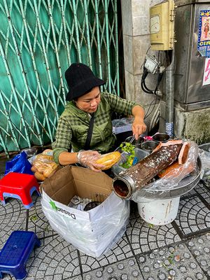 Prparation dun Banh Mi