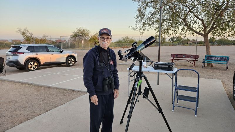 Bill Dellinges with his TV85.