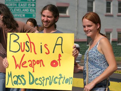 George W. Bush Protest-Erie, PA 2004