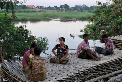 Mandalay, Myo Patt Road near Irawadi River