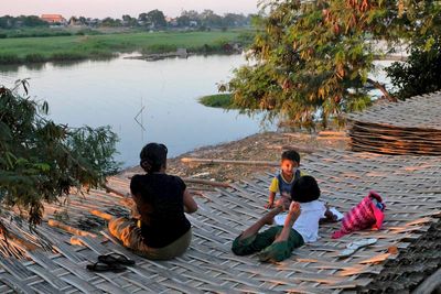 Mandalay, Myo Patt Road near Irawadi River
