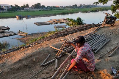 Mandalay, Myo Patt Road near Irawadi River