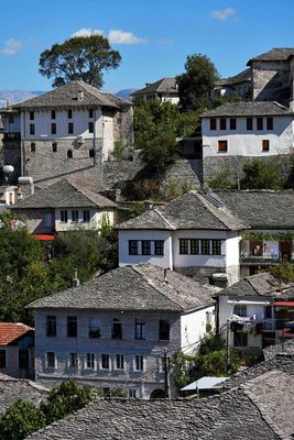 Gjirokastr, View from Kadare House