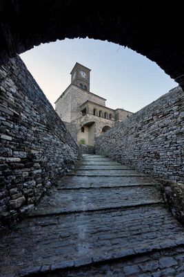 Gjirokastėr, Castle. and Sahatit Tower