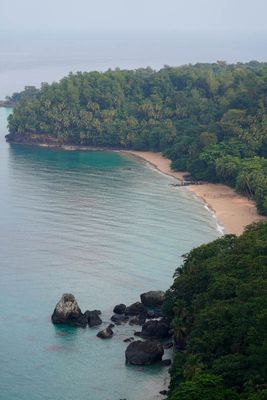 Príncipe Island, Antenas Lookout, Macaco Beach