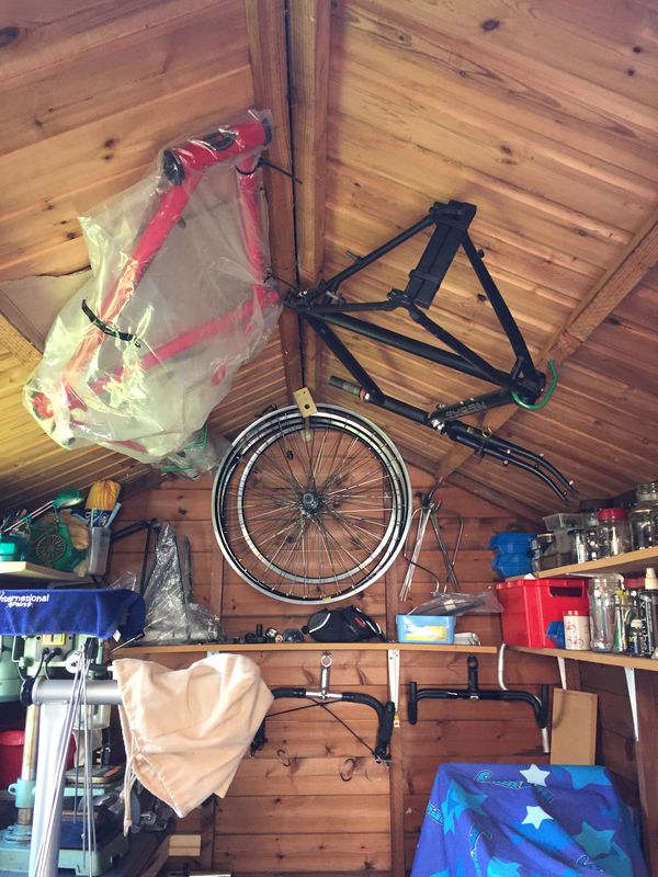 SHED WHEN I BUILT CYCLES.