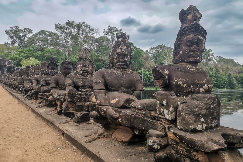 Angkor Thom Stone Giants