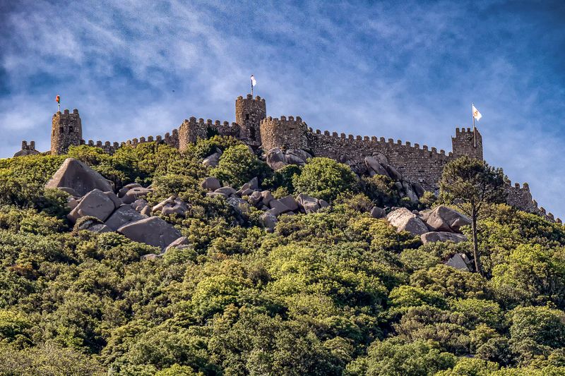 The wall of the Castle of the Moors