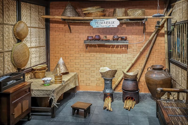 Display Of Indonesian Old Style Kitchen
