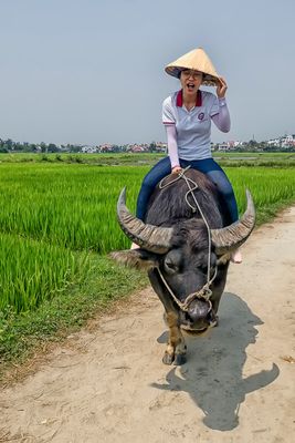 She aint a cow girl, shes a buffalo girl