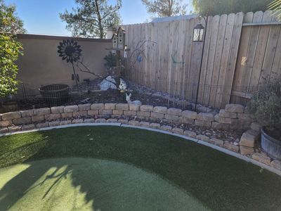 AFTER new decorative bricks in front.backyard.jpg