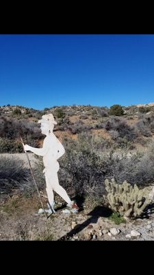 Rock-climbing near the Mexican border