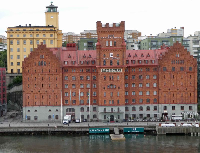The Elite Marina Tower Hotel in Stockholm is in a converted flour mill