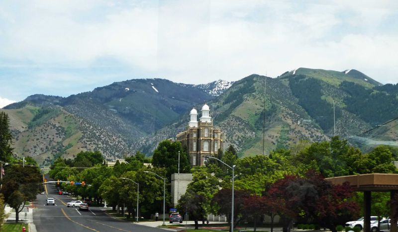 Mormon Temple in Logan, Utah, was built in 1877-84