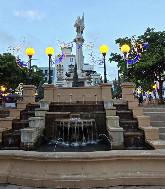 Plaza Colón (Columbus Square) in Old San Juan, Puerto Rico
