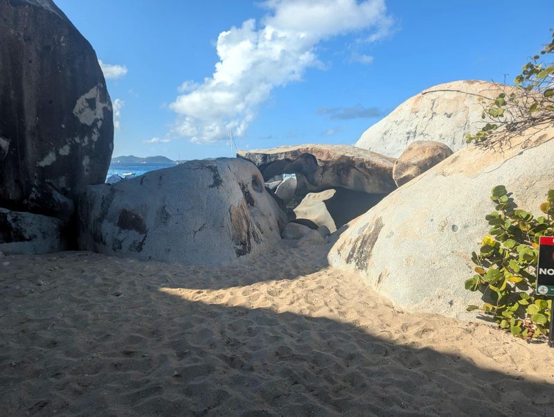 Exiting The Caves in Greater Baths National Park on Virgin Gorda