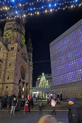 Old and New Kaiser Wilhelm Memorial Churches in Berlin