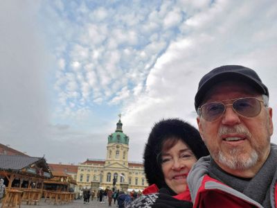 Arriving at the Christmas Market at Charlottenburg Palace in Berlin