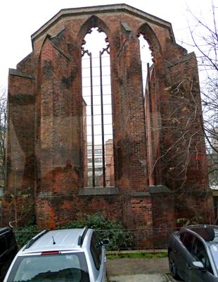 The Ruins of the Franciscan Monastery Church (1250) sit in the center of the city of Berlin