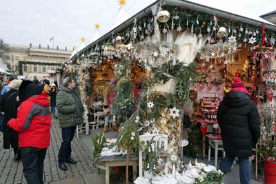 Vendor at Gemdarmenmarkt Christmas Market