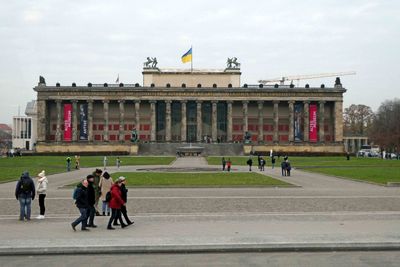 The Altes Museum in Berlin houses a collection of Greek and Roman Antiquities