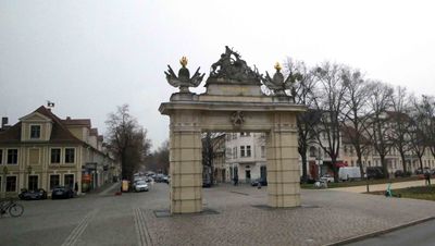Hunter's Gate (1733) is the oldest of Potsdam's three preserved gates