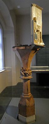 Back of pulpit where Martin Luther preached
