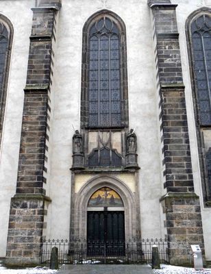 Door to the Castle Church in Wittenberg, Germany