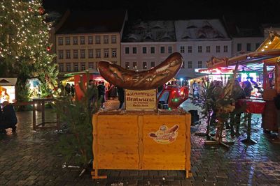 A big bratwurst at Torgau Christmas Market
