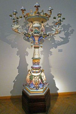 1858 Meissen Porcelain Candelabra
