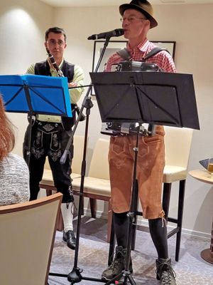 Onboard entertainers from Meissen, Germany
