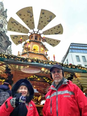 Gluhwein at Frauenkirche Christmas Market in Dresden
