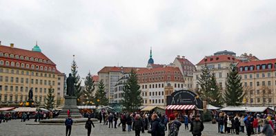 Neumarkt Christmas Market in Dresden, Germany