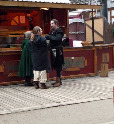 Costumes at the Medieval Christmas Market in Dresden