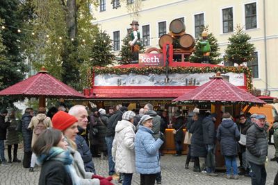 The 'Romantic Christmas Market' in Dresden, Germany