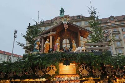 Nativity decoration at the Dresdner Striezelmarkt