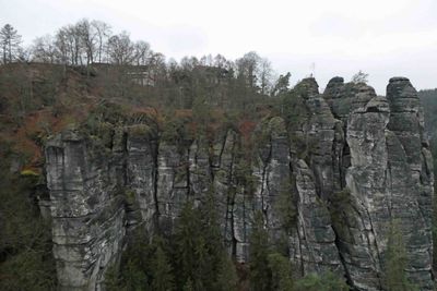 Looking at the Berghotel from across the canyon