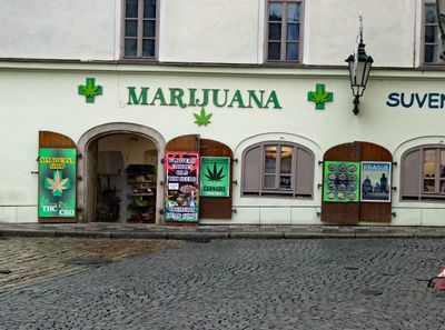 Selling Marijuana in Czech Republic is illegal so this is just a tourist trap
