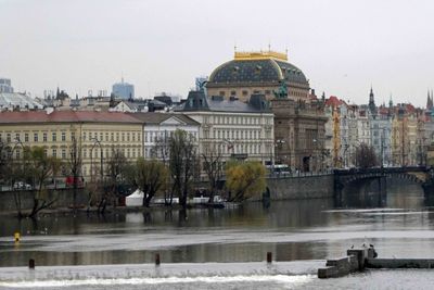 National Theater Prague (1881) viewed from the Charles Bridge