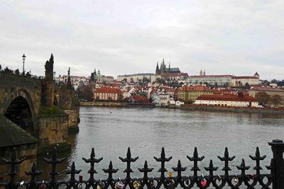 Prague Castle across the Vltava River in Prague