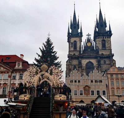 Old Town Square Christmas Market in Prague