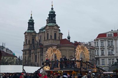 Church of Our Lady before Tyn behind the Christmas Market in Prague