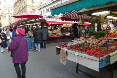 Walking through Havelske Trziste Market in Prague