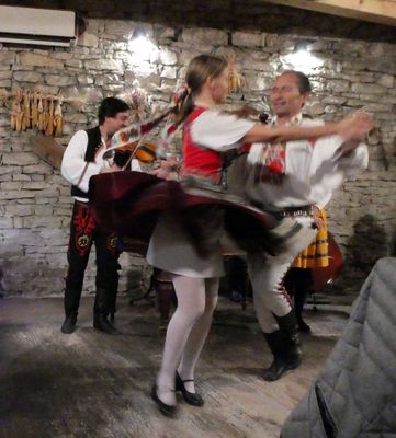 Dancers at Cicovicky Dvur Restaurant