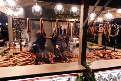 Our dinner vendor at Krakow Christmas Market