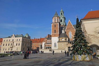 Christmas Tree inside the Wawel Royal Castle Complex in Krakow