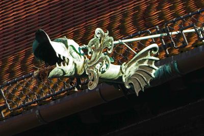 Gargoyle on the roof of Palazzo courtyard of the Wawel Royal Palace